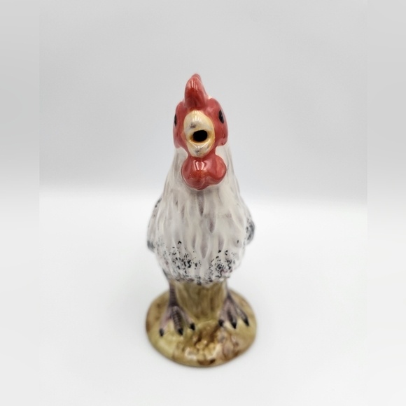 Rooster Creamer By Isabella De Bortchgrave Year 2000 By Enesco 5.5” Tall - Picture 3 of 8
